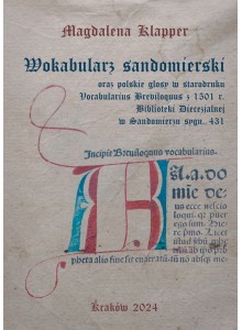 Magdalena Klapper, Wokabularz sandomierski