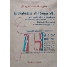 Magdalena Klapper, Wokabularz sandomierski