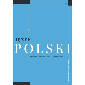 Język Polski. Rocznik CV zeszyt 2