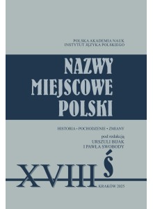 Nazwy miejscowe Polski - tom XVIII: Ś