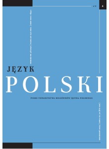 Język Polski. Rocznik CV zeszyt 4