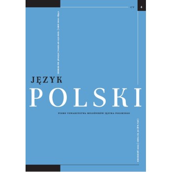 Język Polski. Rocznik CV zeszyt 4