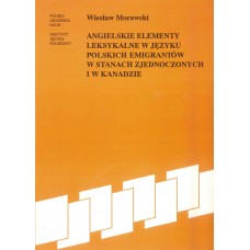 Wiesław Morawski, Angielskie elementy leksykalne