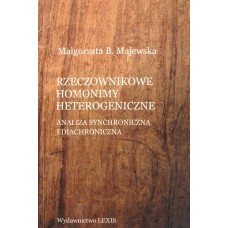 Małgorzata B. Majewska, Rzeczownikowe homonimy heterogeniczne
