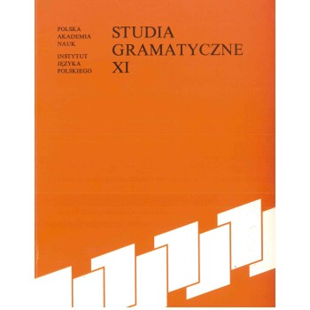 Studia gramatyczne XI