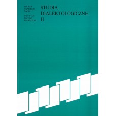 Studia dialektologiczne II