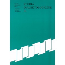 Studia dialektologiczne III