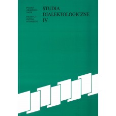 Studia dialektologiczne IV