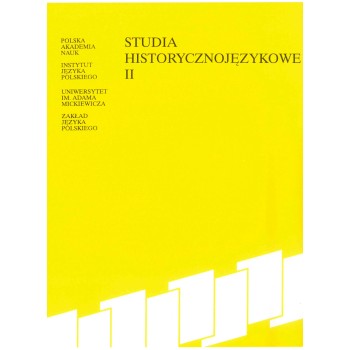 Studia historycznojęzykowe II
